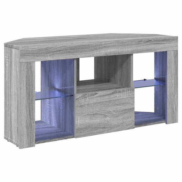 Kulma LED TV -kaappi Harmaa Sonoma 106 x 40 x 50 cm