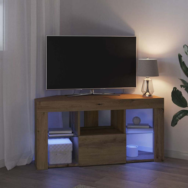 Kulma LED TV -kaappi Artisan tammi 108 x 40 x 50 cm