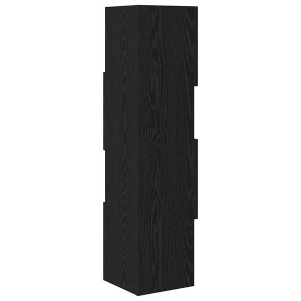 Kulmakaappi 25,5x25x102cm Tekninen puu Musta tammi.