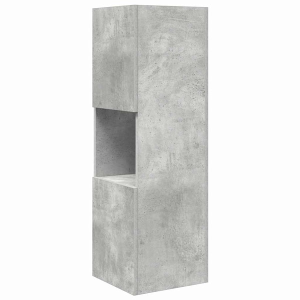 Kulmakaappi 30,5x30x95cm Tekninen puu Betoni Harmaa