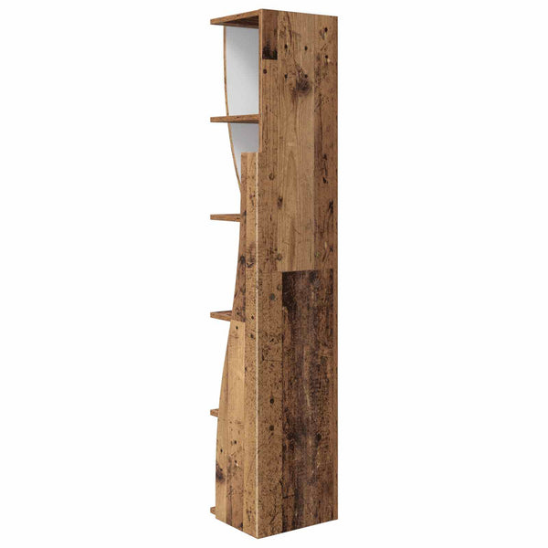 Kulmakaappi 27,5x27x140cm Tekninen puu Vanha puu
