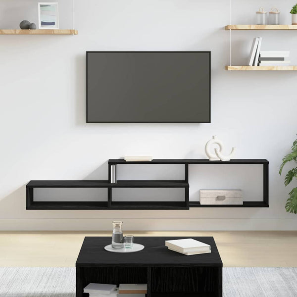 Seinälle asennettava teline TV:lle 150x25x28,5cm Tekninen puu