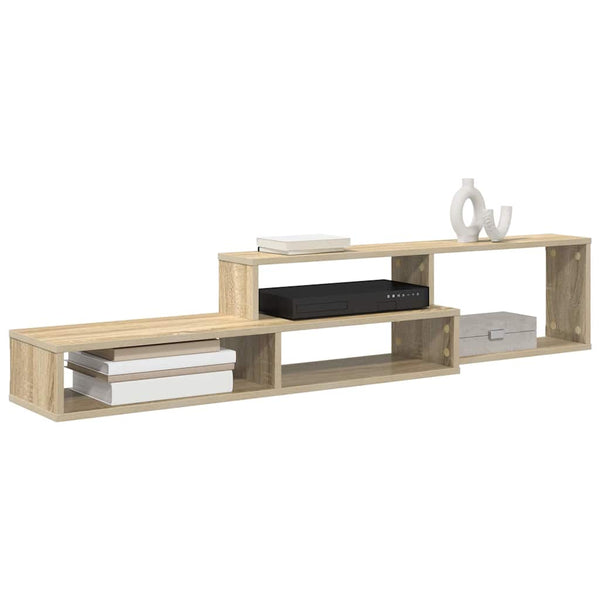 Seinälle asennettava televisioteline 150x25x28,5cm Tekninen puu