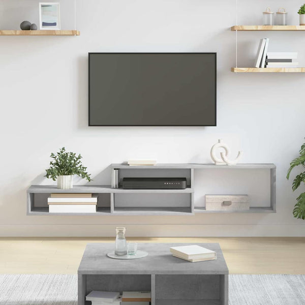 TV-teline 150x25x28,5cm seinälle asennettavaksi Tekninen puu