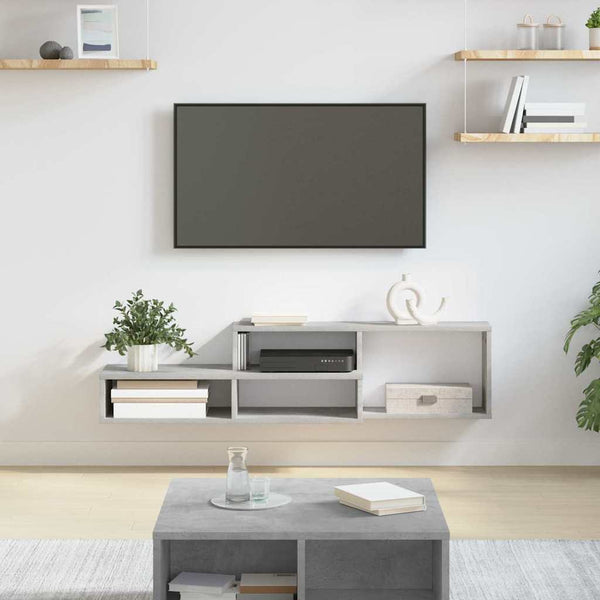 Seinälle asennettava teline TV:lle 120x25x28,5cm Tekninen puu