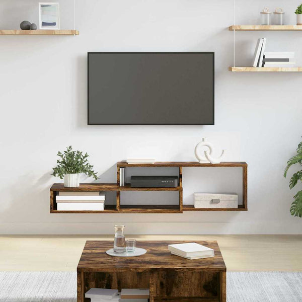 TV-teline seinälle 120x25x28,5cm Tekninen puu
