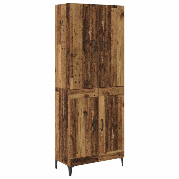 Korkea kaappi Vanha Puu 69,5 x 34 x 180 cm Tekninen puu (56)