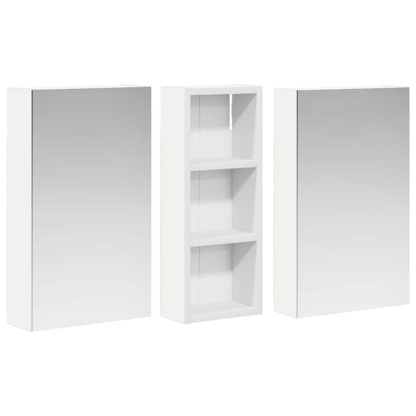 Kylpyhuoneen kaappisetti 3 kpl 80 x 10,5 x 50 cm Tekninen puu