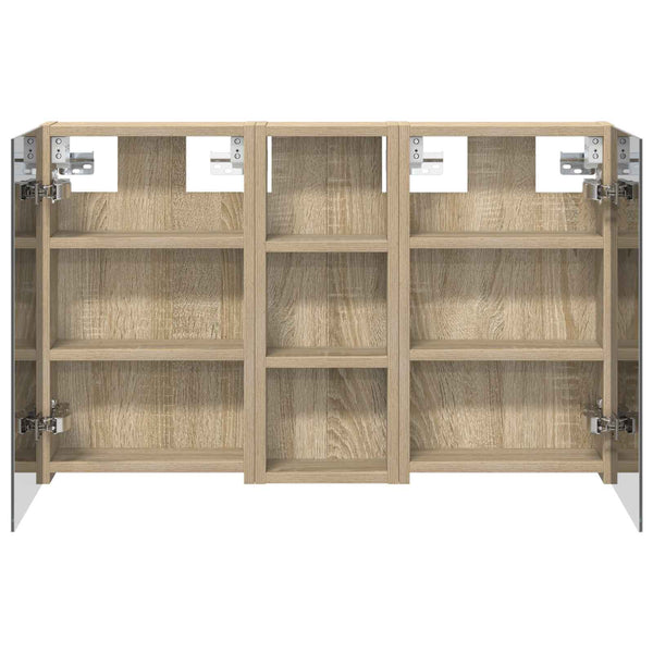 Kylpyhuoneen kaappisetti 3 kpl 80 x 10,5 x 50 cm Tekninen puu