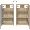 Kylpyhuoneen kaappisetti 3 kpl 80 x 10,5 x 50 cm Tekninen puu