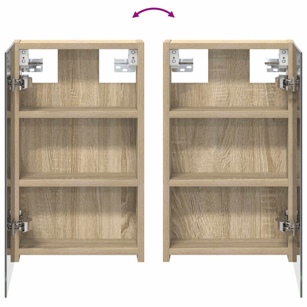 Kylpyhuoneen kaappisetti 3 kpl 80 x 10,5 x 50 cm Tekninen puu