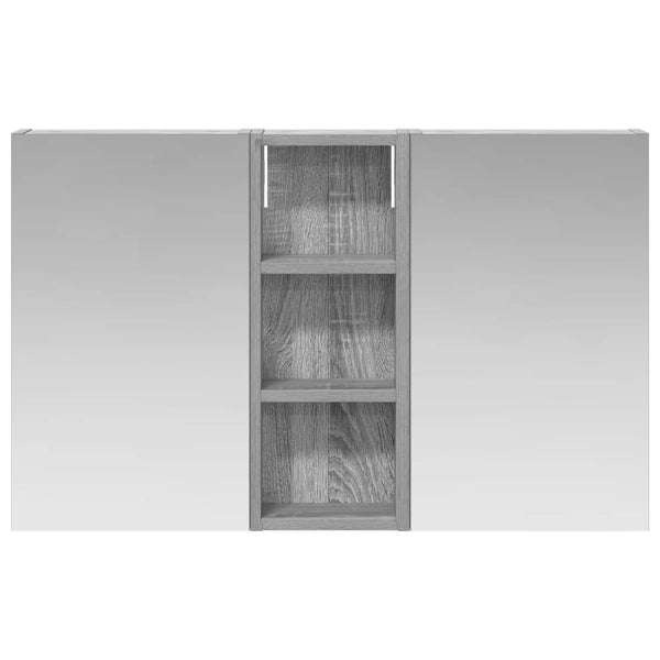 Kylpyhuoneen kaappisetti 3 kpl 80 x 10,5 x 50 cm Tekninen puu