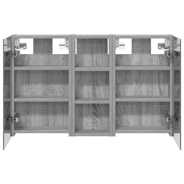 Kylpyhuoneen kaappisetti 3 kpl 80 x 10,5 x 50 cm Tekninen puu