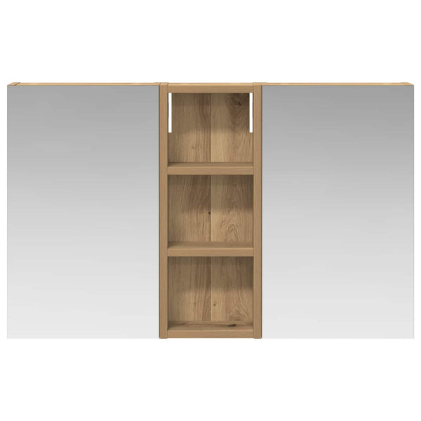 Kylpyhuoneen kaappisetti 3 kpl 80 x 10,5 x 50 cm Tekninen puu