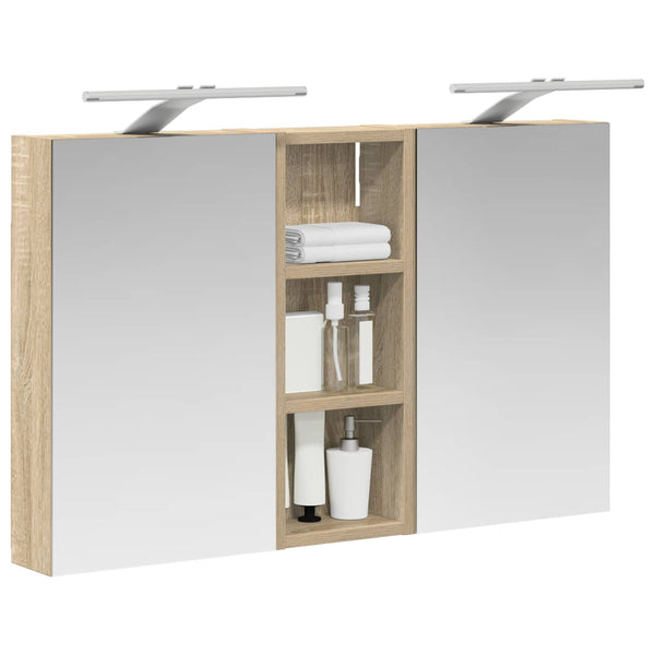 Kylpyhuoneen kaappisetti 3 kpl 80 x 10,5 x 50 cm Tekninen puu