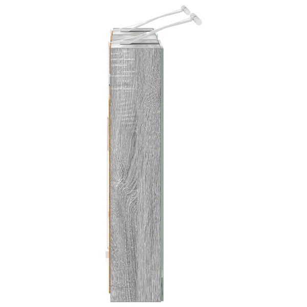 Kylpyhuoneen kaappisetti 3 kpl 80 x 10,5 x 50 cm Tekninen puu
