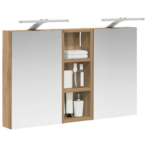 Kylpyhuoneen kaappisetti 3 kpl 80 x 10,5 x 50 cm Tekninen puu