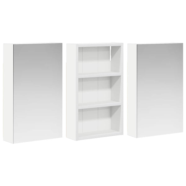 Kylpyhuoneen kaappisetti 3 kpl 90 x 10,5 x 50 cm Tekninen puu