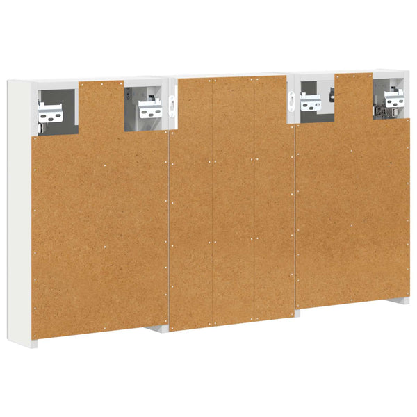 Kylpyhuoneen kaappisetti 3 kpl 90 x 10,5 x 50 cm Tekninen puu