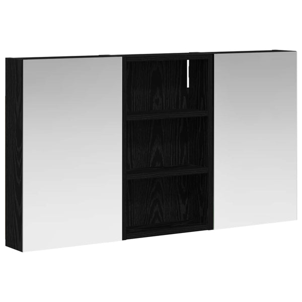 Kylpyhuoneen kaappisetti 3 kpl 90 x 10,5 x 50 cm Tekninen puu