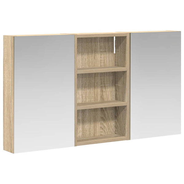 Kylpyhuoneen kaappisetti 3 kpl 90 x 10,5 x 50 cm Tekninen puu