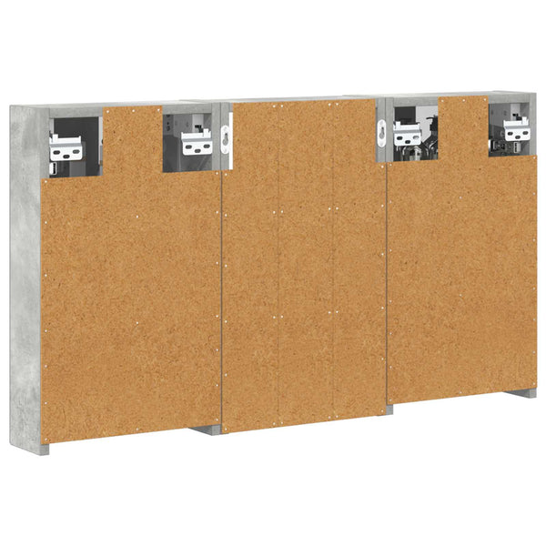 Kylpyhuoneen kaappisetti 3 kpl 90 x 10,5 x 50 cm Tekninen puu