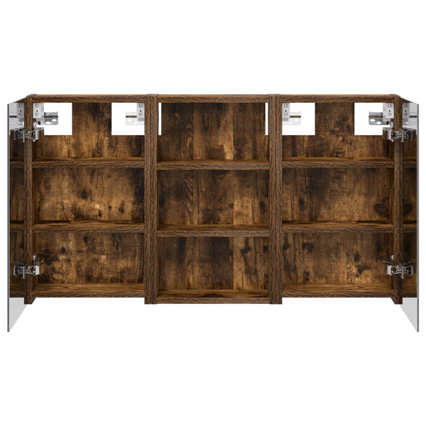 Kylpyhuoneen kaappisetti 3 kpl 90 x 10,5 x 50 cm Tekninen puu