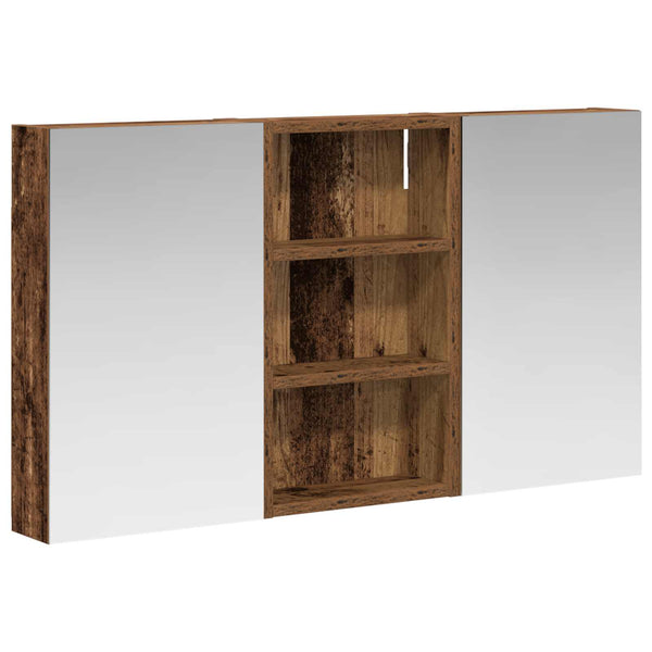 Kylpyhuoneen kaappisetti 3 kpl 90 x 10,5 x 50 cm Tekninen puu