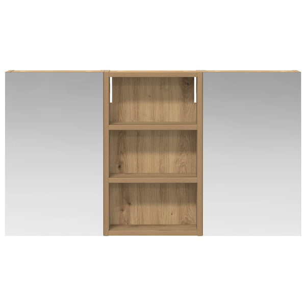 Kylpyhuoneen kaappisetti 3 kpl 90 x 10,5 x 50 cm Tekninen puu