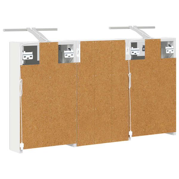 Kylpyhuoneen kaappisetti 3 kpl 90 x 10,5 x 50 cm Tekninen puu