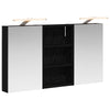 Kylpyhuoneen kaappisetti 3 kpl 90 x 10,5 x 50 cm Tekninen puu