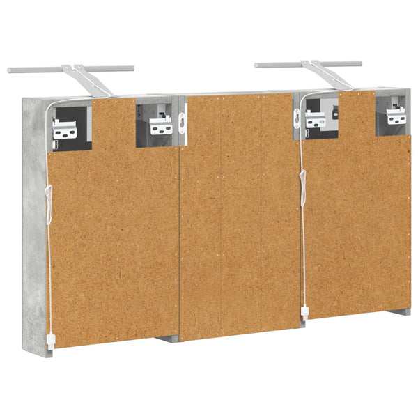 Kylpyhuoneen kaappisetti 3 kpl 90 x 10,5 x 50 cm Tekninen puu