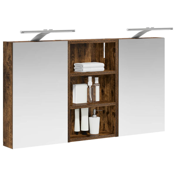 Kylpyhuoneen kaappisetti 3 kpl 90 x 10,5 x 50 cm Tekninen puu