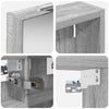 Kylpyhuoneen kaappisetti 3 kpl 90 x 10,5 x 50 cm Tekninen puu