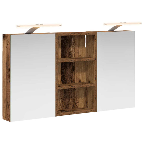 Kylpyhuoneen kaappisetti 3 kpl 90 x 10,5 x 50 cm Tekninen puu