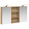Kylpyhuoneen kaappisetti 3 kpl 90 x 10,5 x 50 cm Tekninen puu