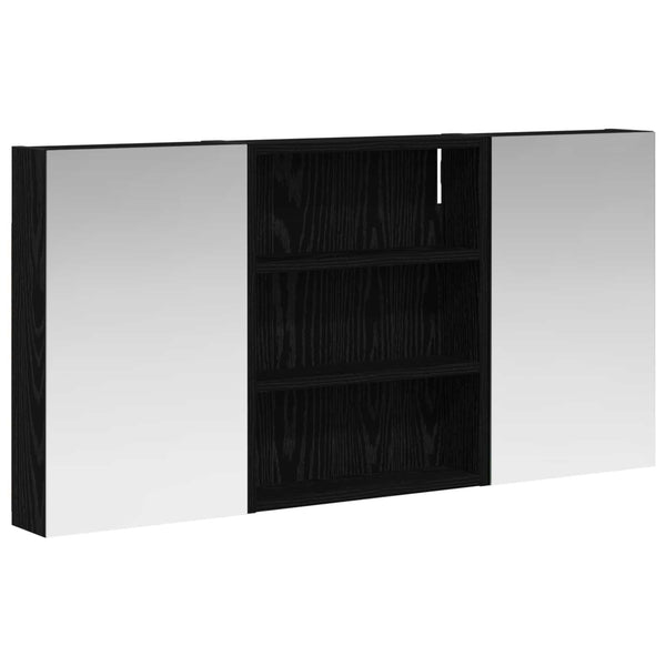 Kylpyhuoneen kaappisetti 3 kpl 100 x 10,5 x 50 cm Tekninen puu