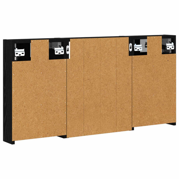 Kylpyhuoneen kaappisetti 3 kpl 100 x 10,5 x 50 cm Tekninen puu