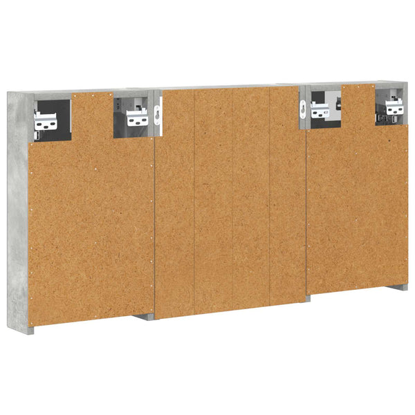 Kylpyhuoneen kaappisetti 3 kpl 100 x 10,5 x 50 cm Tekninen puu