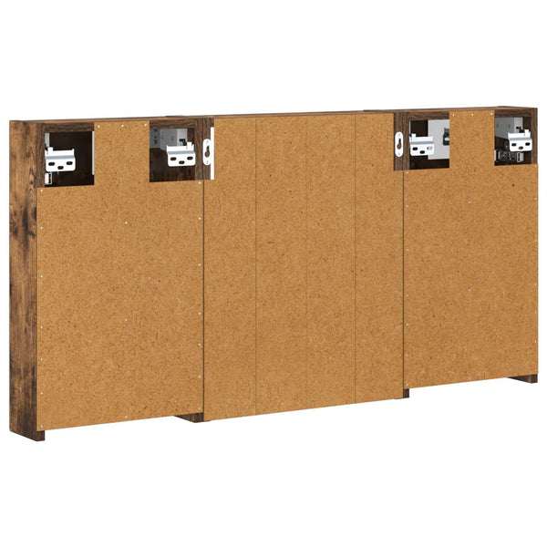 Kylpyhuoneen kaappisetti 3 kpl 100 x 10,5 x 50 cm Tekninen puu