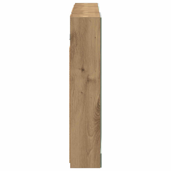 Kylpyhuoneen kaappisetti 3 kpl 100 x 10,5 x 50 cm Tekninen puu