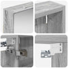 Kylpyhuoneen kaappisetti 3 kpl 120 x 10,5 x 60,5 cm