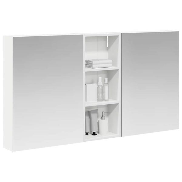 Kylpyhuoneen kaappisetti 3 kpl 130 x 14,5 x 70 cm Tekninen puu