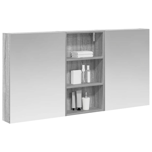 Kylpyhuoneen kaappisetti 3 kpl 140 x 14,5 x 70 cm Tekninen puu