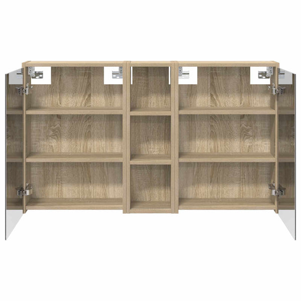 Kylpyhuoneen kaappisetti 3 kpl 106 x 16 x 62,5 cm Tekninen puu