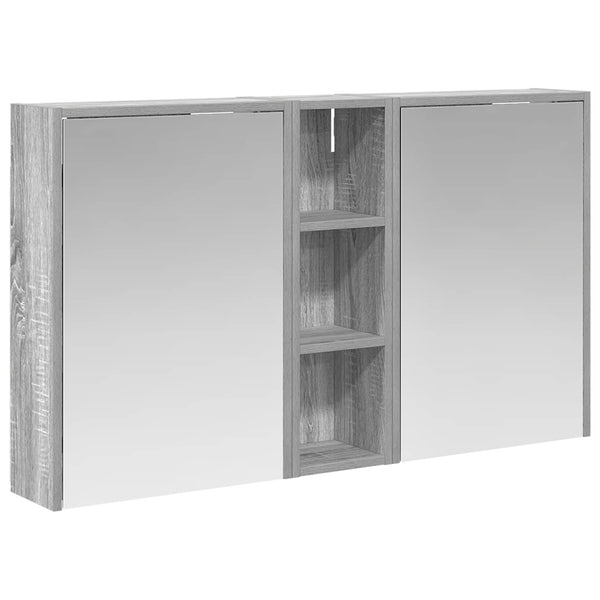 Kylpyhuoneen kaappisetti 3 kpl 106 x 16 x 62,5 cm Tekninen puu