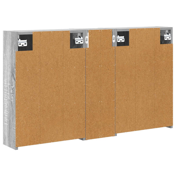 Kylpyhuoneen kaappisetti 3 kpl 106 x 16 x 62,5 cm Tekninen puu