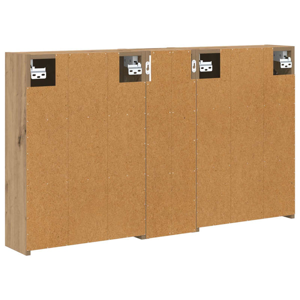 Kylpyhuoneen kaappisetti 3 kpl 106 x 16 x 62,5 cm Tekninen puu