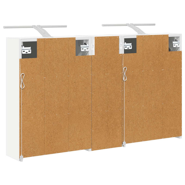 Kylpyhuoneen kaappisetti 3 kpl 106 x 16 x 62,5 cm Tekninen puu