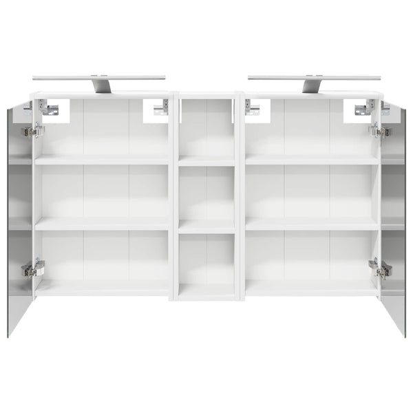 Kylpyhuoneen kaappisetti 3 kpl 106 x 16 x 62,5 cm Tekninen puu